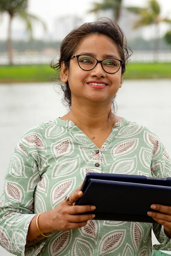 Priya Das, a HomeKinds resident in Kolkata